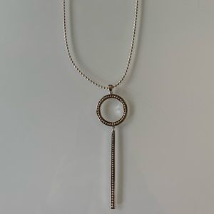 Lagos SS & 18k Yellow Gold Enso Linear Circle